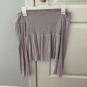 American Eagle Ruffled off the shoulder top